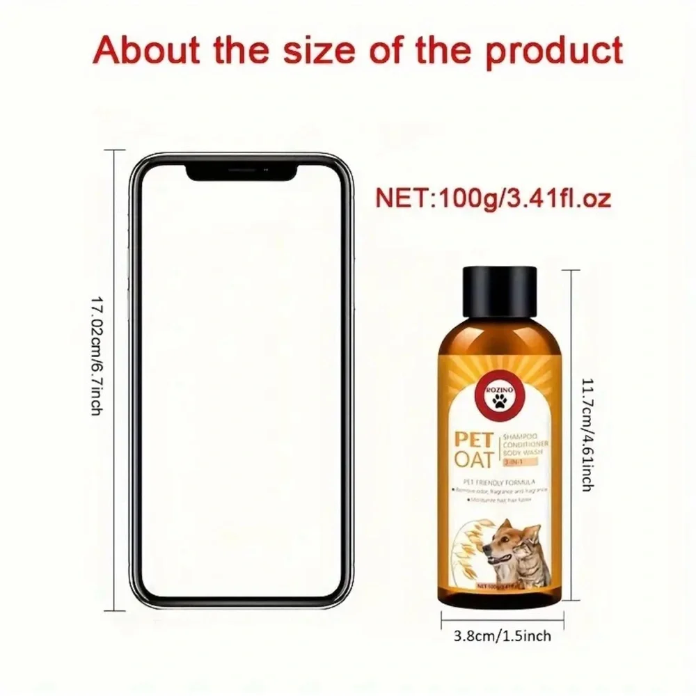 Oat Pet Three In One Shampoo, And Body Wash, With A Fresh Fragrance